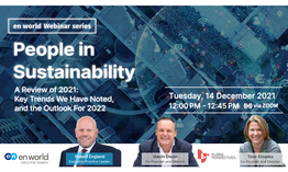 People in Sustainability – A Review of 2021: Key Trends We Have Noted, and the Outlook for 2022